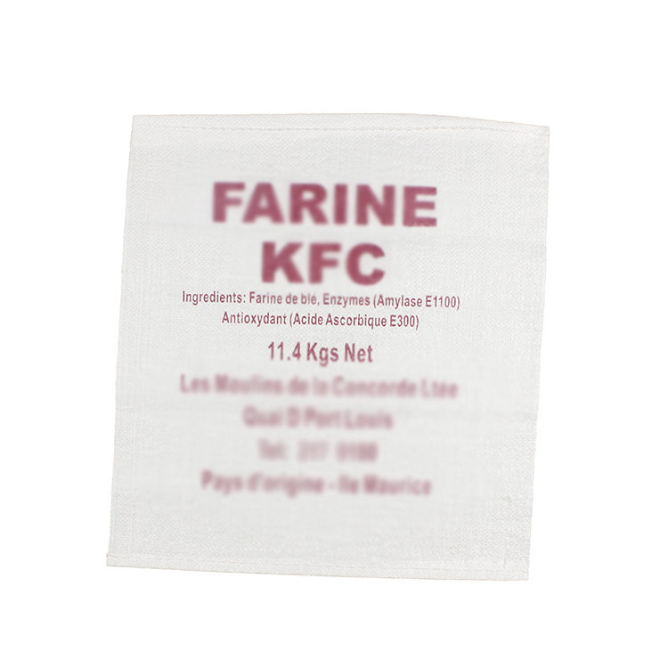 Custom Printing 52*58cm White pp woven bag for farina, sugar, feed