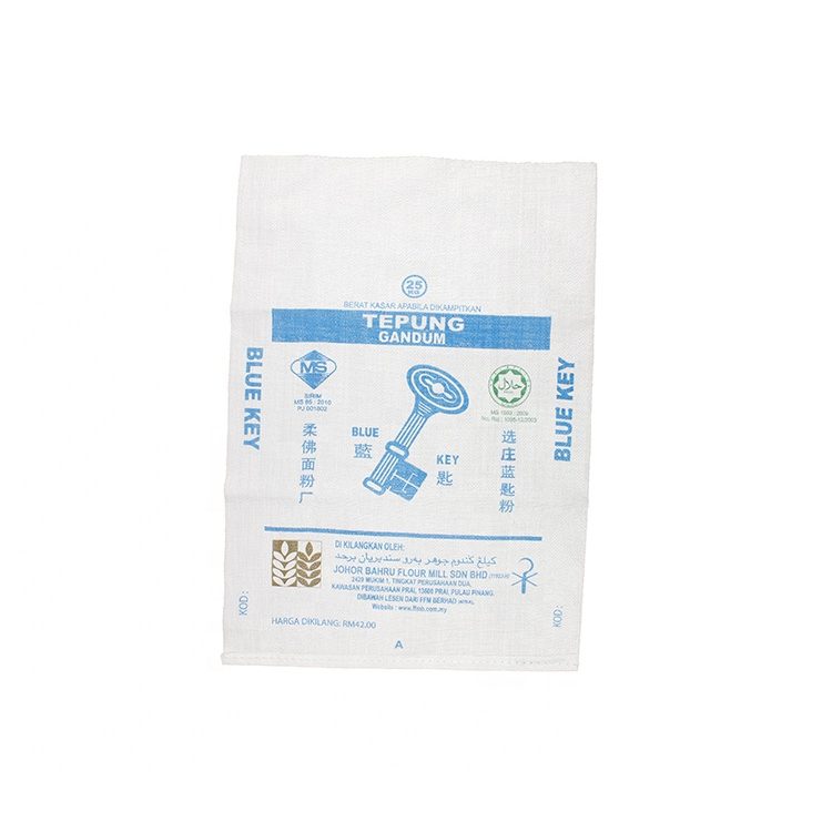 25kg cheap white woven polypropylene sacks for packing flour with printed