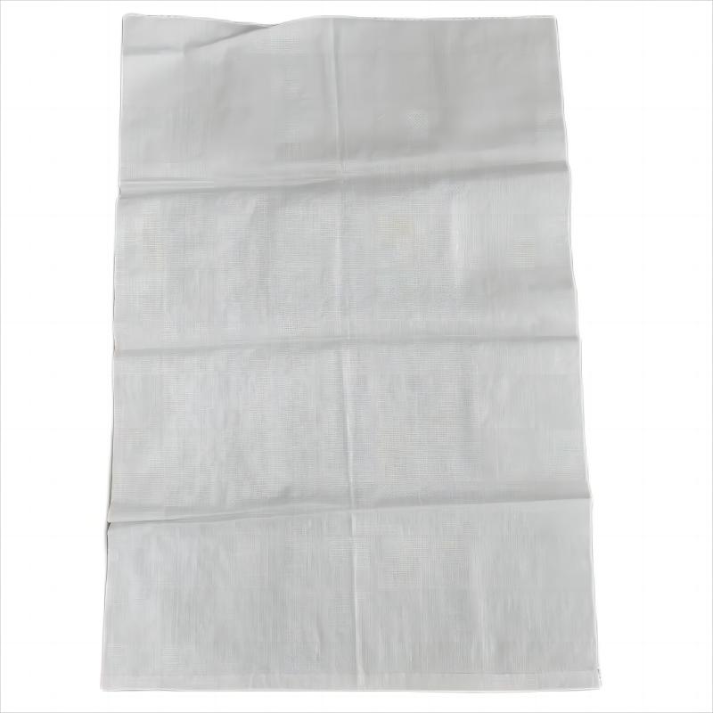 Custom  white 67*101 cm zig-zag cut woven polypropylene bags for packing