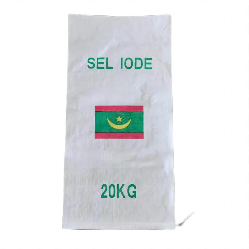 Custom 34*70 CM waterproof white woven polypropylene flour bag with lamination
